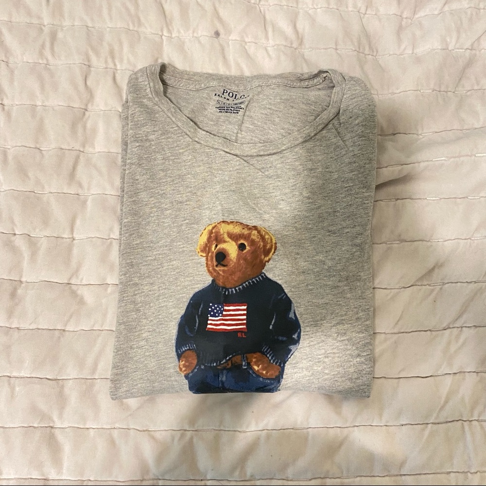 mens polo bear tee shirt